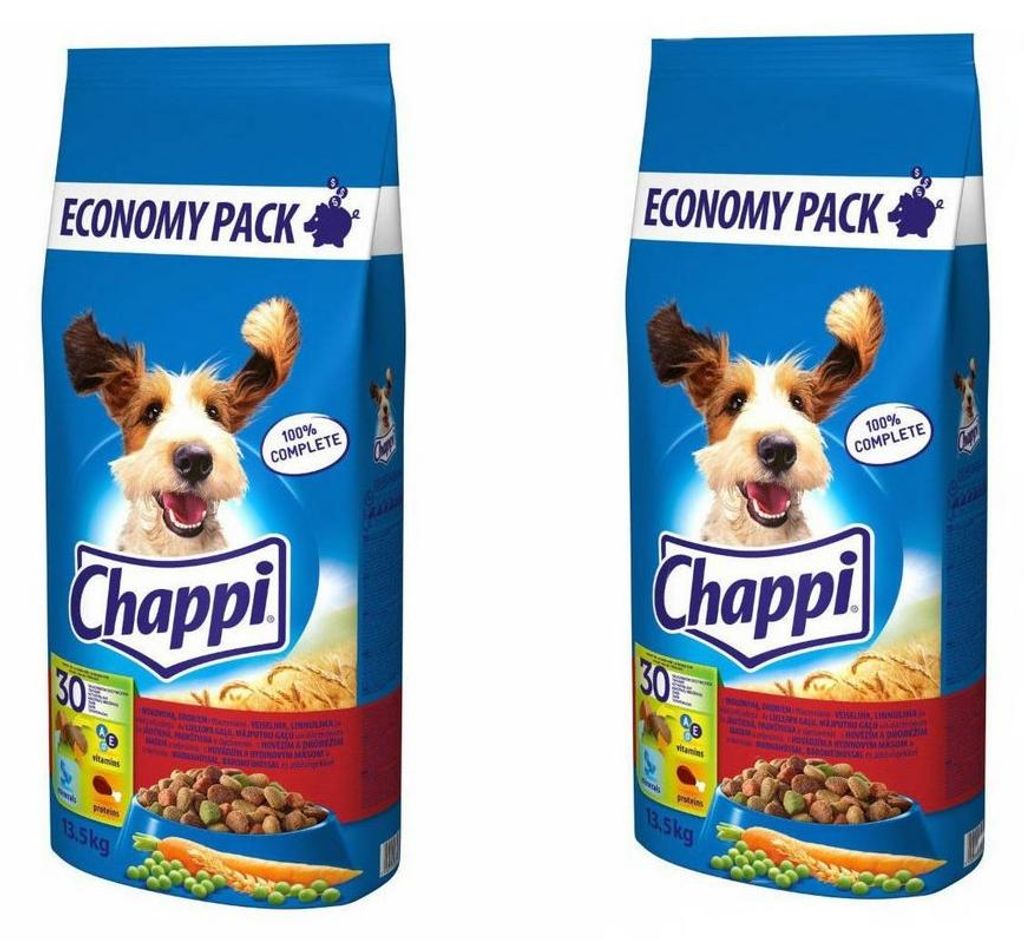 CHAPPI Wołowina i Drób 2x13,5kg (27KG) - Sucha Karma dla Zdjęcie produktu 