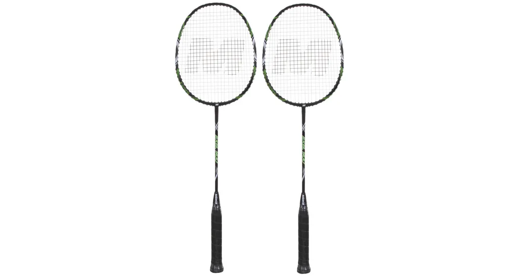 Raquette de badminton Exel Set noire : cadre ultra léger et maniable