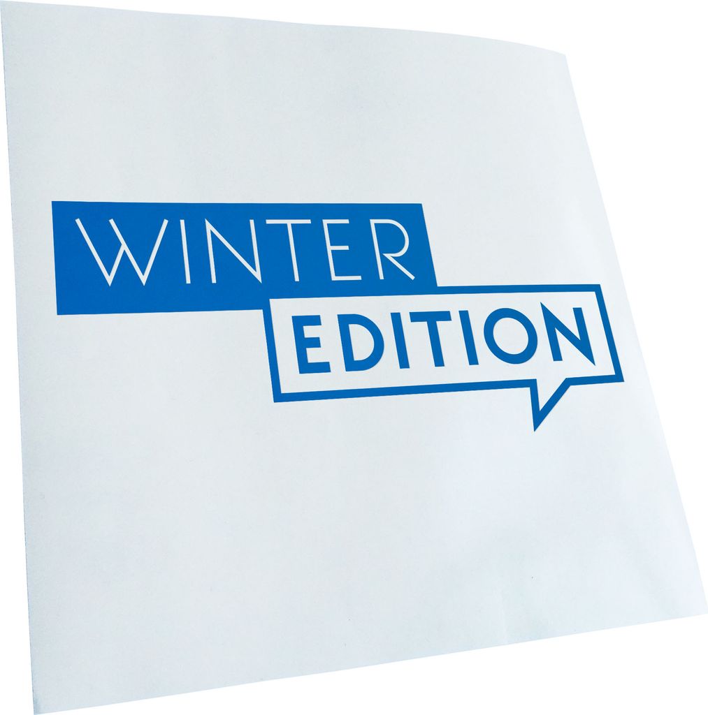 Kiwistar - Autoaufkleber - Winter Edition - Blau - 50x23cm - Aufkleber für Auto, Laptop, Fahrrad, LKW, Motorrad mehrfarbig JDM Decal Racing