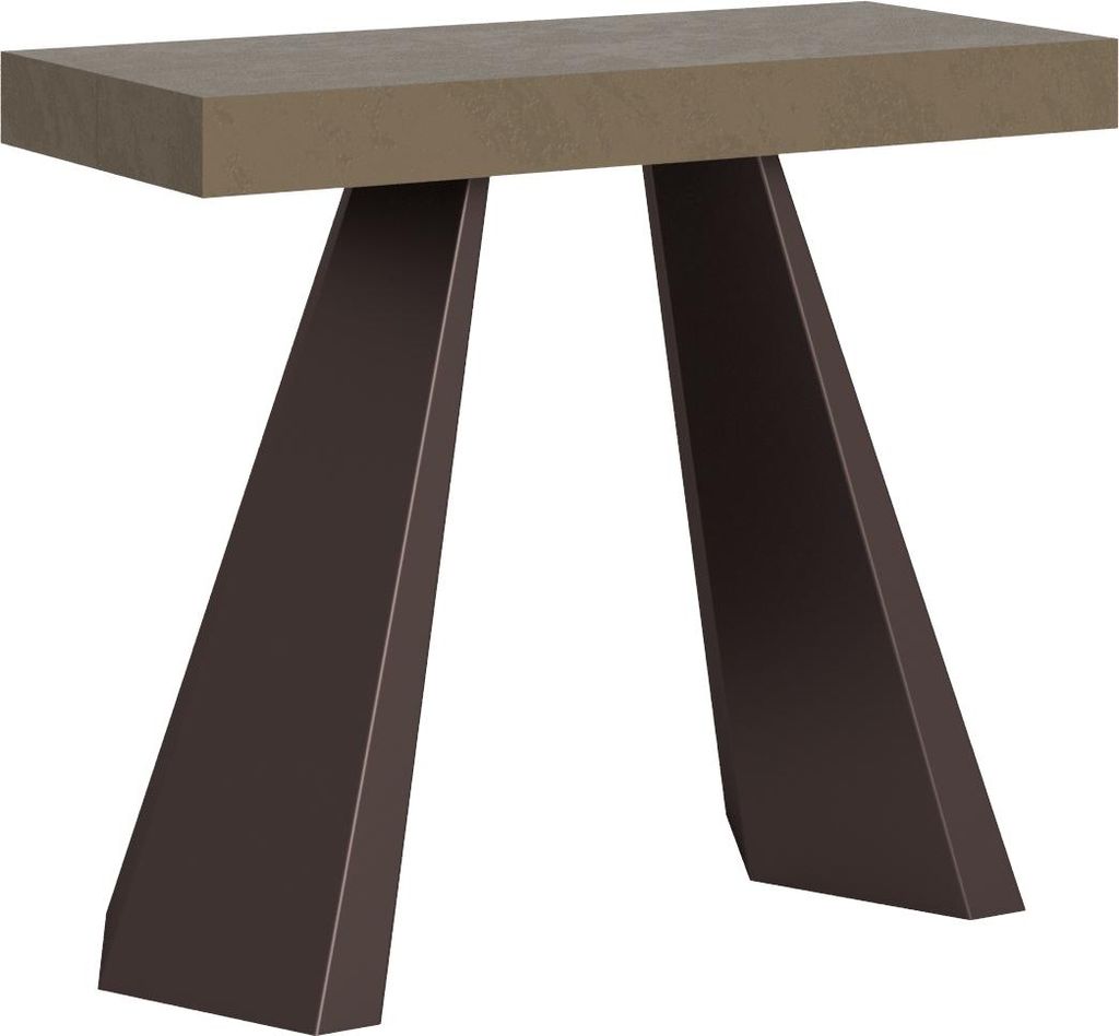 Ausziehbarer Konsolentisch 90x40/300 cm Diamond taubengrau