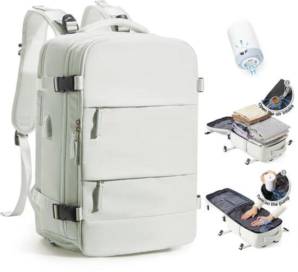 Valise souple compacte et sac de voyage sous vide pour l'avion