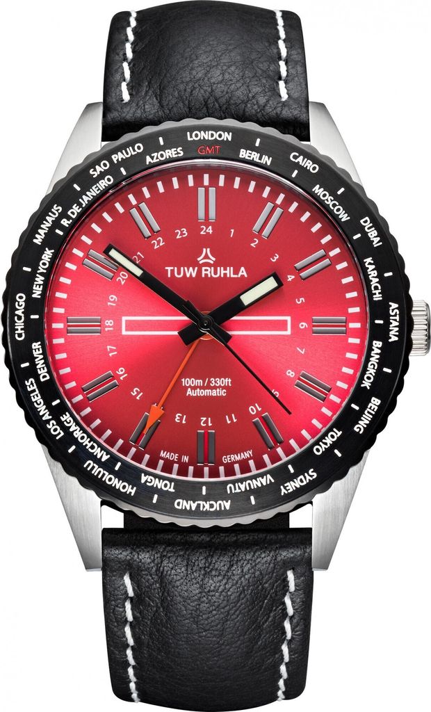 TUW Ruhla Globetrotter 20243-021502 Herren Automatikuhr Produktbild 