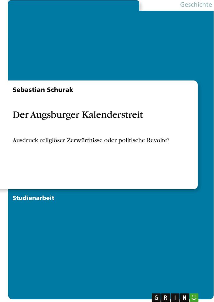 Der Augsburger Kalenderstreit