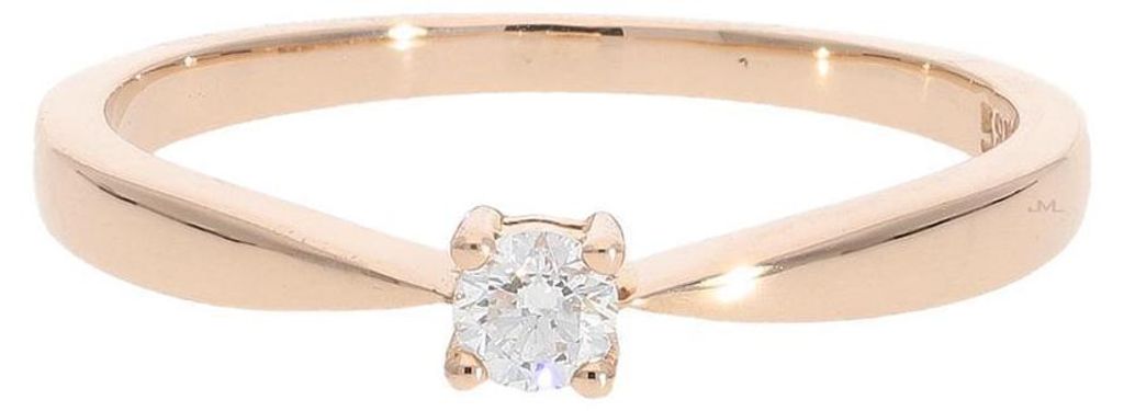 JuwelmaLux Ring 585 Rotgold mit Brillant JL10-07-1401 54