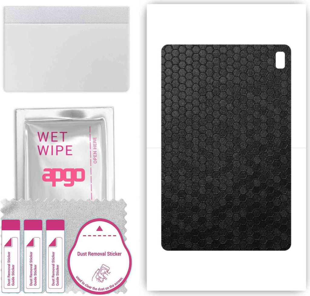 apgo Rückseite Schutzfolie, Skin, kompatibel mit Umidigi aA11 Tab, Hinten Displayschutzfolie aus Vinylfolie, kratzfest, einfache Montage - Schwarz...