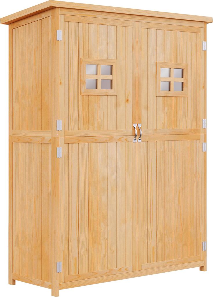 Outsunny Abri de Jardin en bois Armoire de Jardin dim. Image du produit 