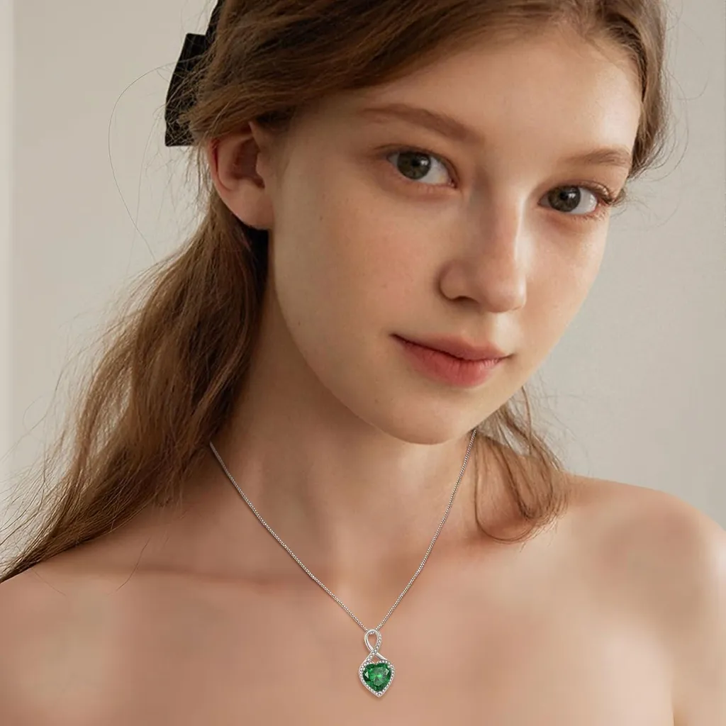 Collier Argent 925 Émeraude : Bijou Durable qui ne Noircit Pas - 8