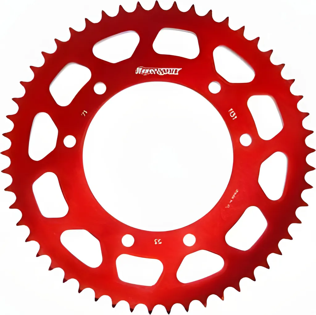 Pignon Arrière de Chaîne 53 Dents en Alu pour Moto et Cyclomoteur