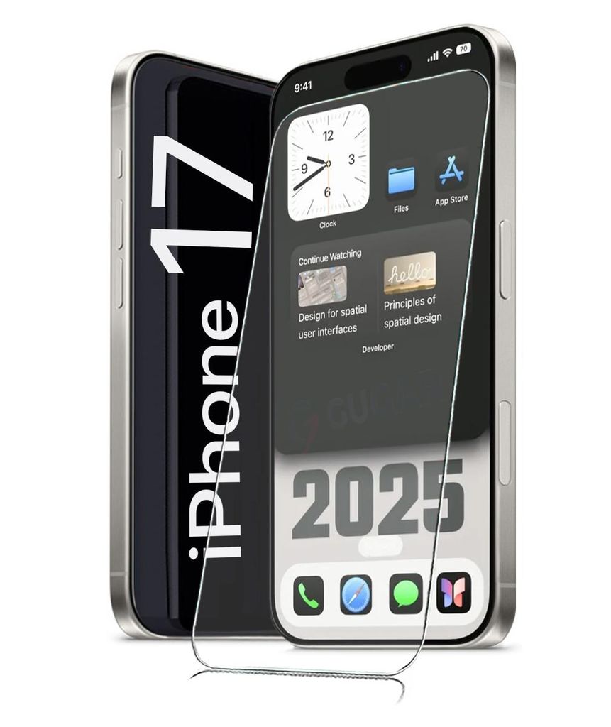 Für iPhone 17 ( 6.3" ) - Panzerglas Glasfolie Display Produktbild 