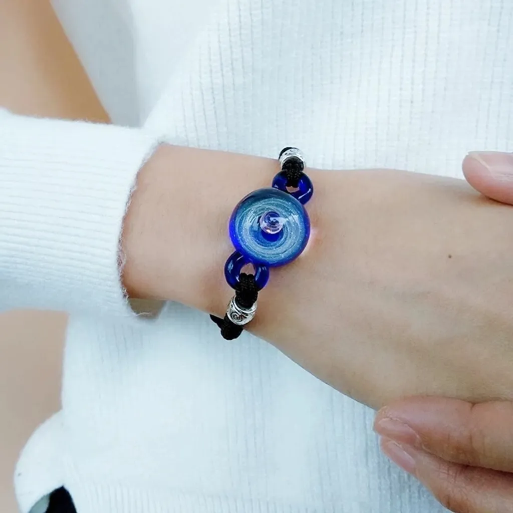 Bracciale Universo KP7355 in Vetro | Accessorio Regolabile Design Minimal - 3