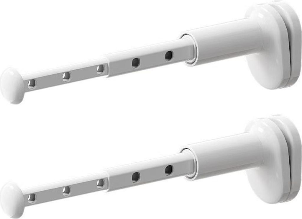 1/2-teiliger einziehbarer Wäscheständer, starke Tragfähigkeit, einfache Installation, faltbarer Kleiderbügel, ausziehbare Wäschestange