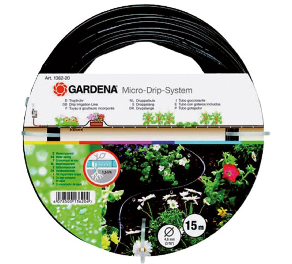 GARDENA Tropfschlauch 4,6 mm (3/16"), 15 m