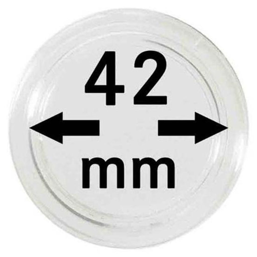 Lindner 2250042P Münzkapseln 42 mm-10er Pack Produktbild 