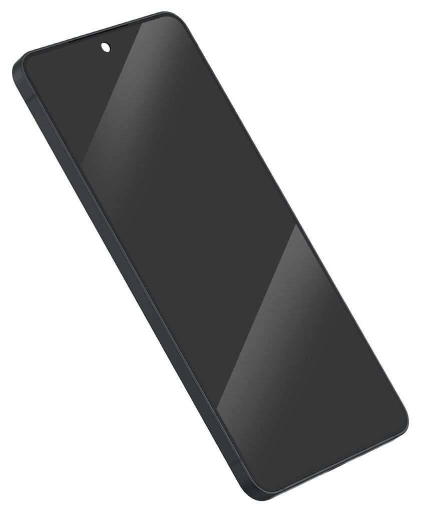 Clappio, AMOLED Display komplett Galaxy S25 Edge mit Mittelgehäuse, Schwarz