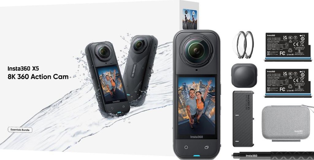 Insta360 X5 Bundle caméra pour sports d'action 72 MP 8K Image du produit 