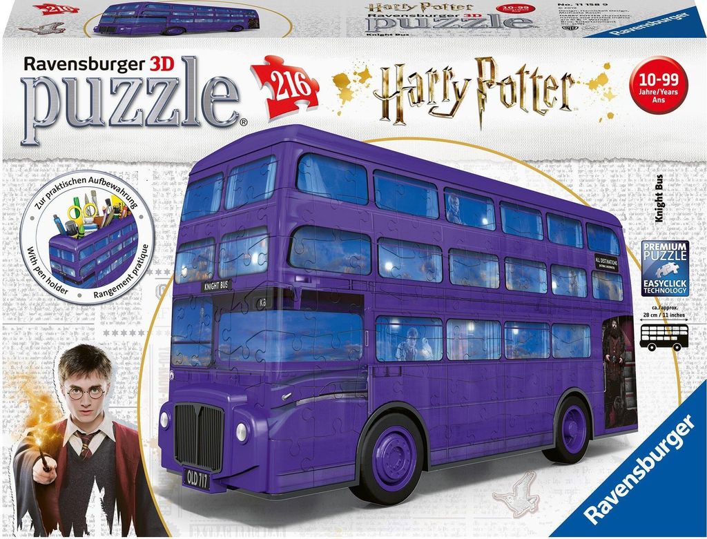 RAVENSBURGER 3D Puzzle "Harry Potter Knight Bus" Produktbild 2