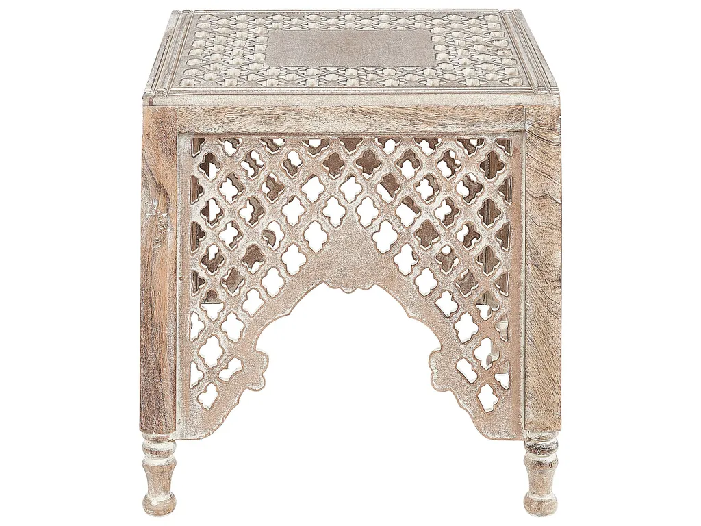 Table basse de salon pour petit espace meuble d'appoint style exotique