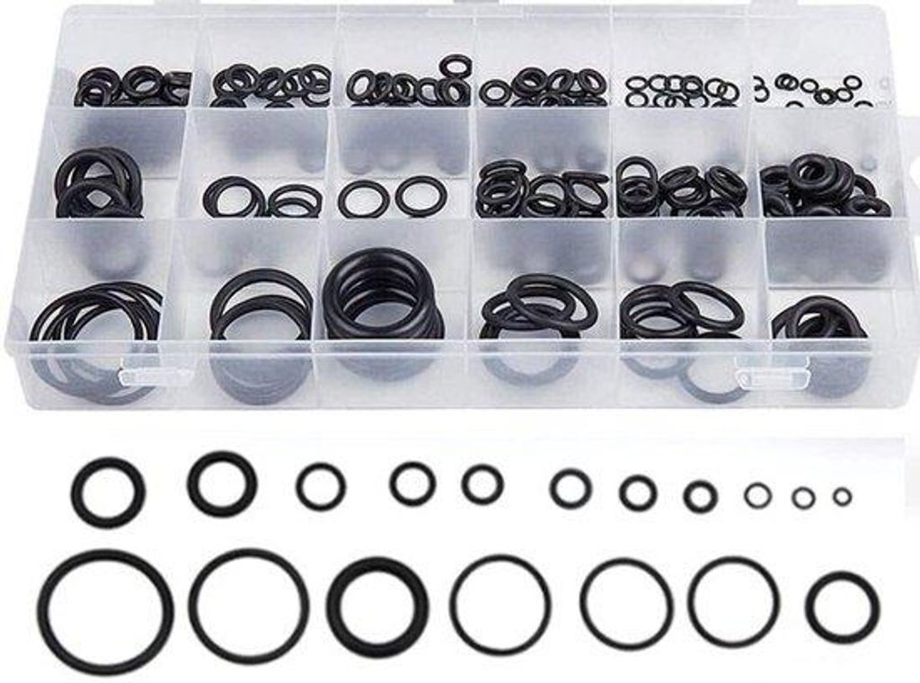 Elektrische Ladder-Assortiment: 225 Stück, 18 Maße, O-Ringe, Dichtungen, elektrische Ladder