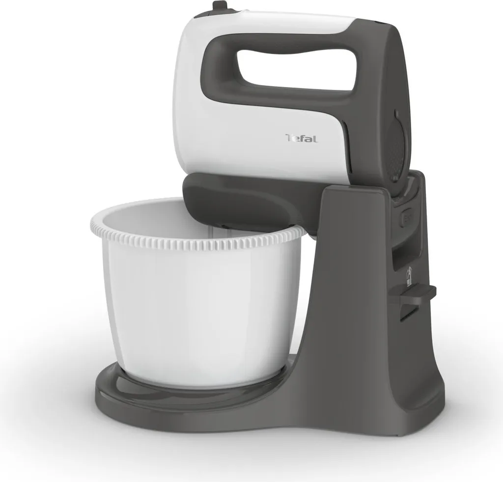 Tefal Prep'Mix+ HT4641 Batteur sur socle 500 W - Robot pâtissier Gris