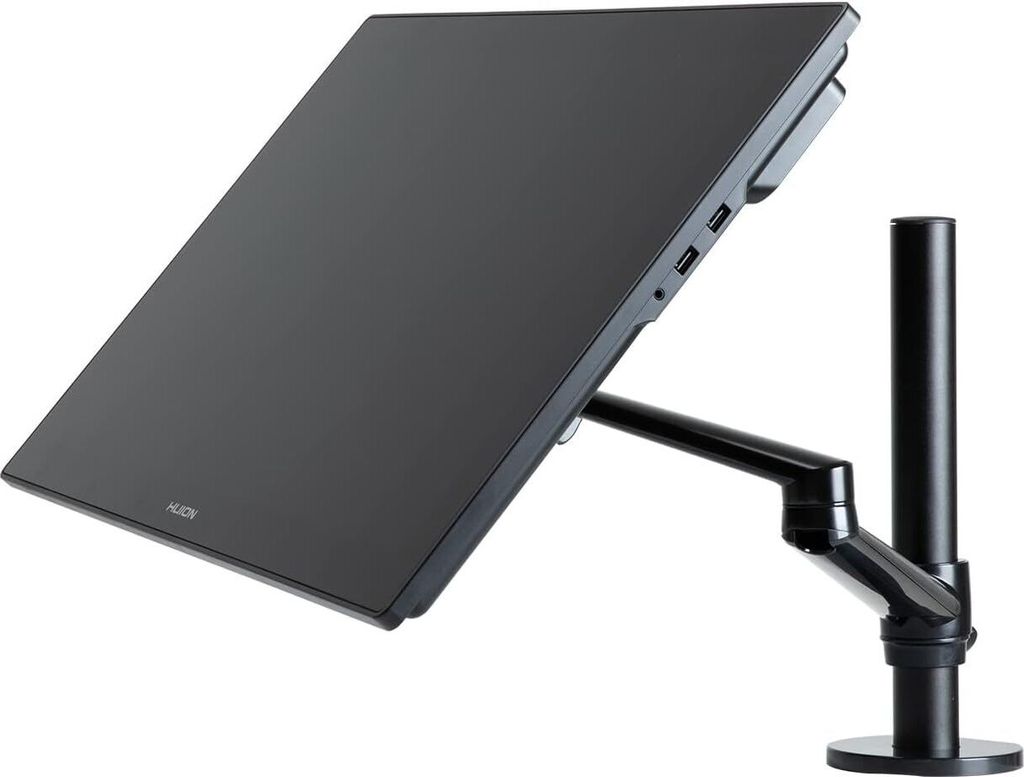 HUION Einzelner Monitorarm ST410, Höhenverstellbare Monitorarmhalterung Ergonomische Neigbare und Drehbare Monitorhalterung bis zu 8 kg, VESA 75mm...