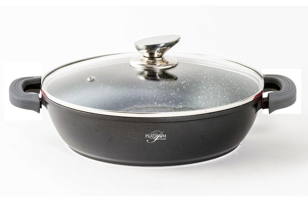 28 cm Schmorpfanne Bräter Bratpfanne Servierpfanne Produktbild 
