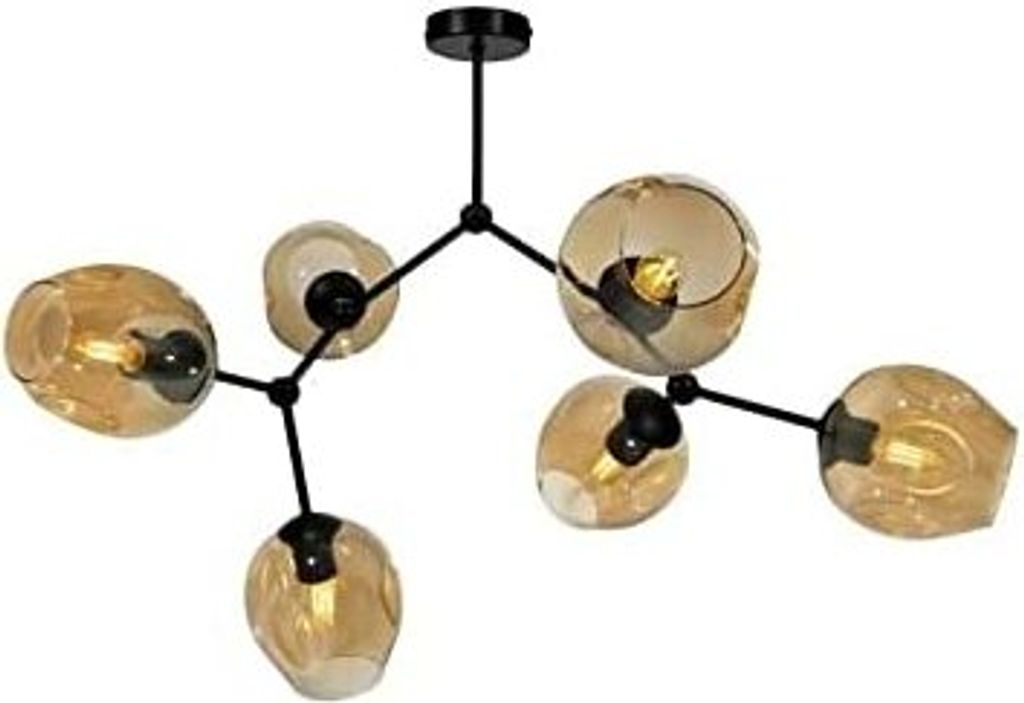 Light-Home Prage Deckenbeleuchtung Lampen Deckenlampen - Deckenlampe Industrial für Wohnzimmer Schlafzimmer und Esszimmer - Pendelleuchte Glas mit...