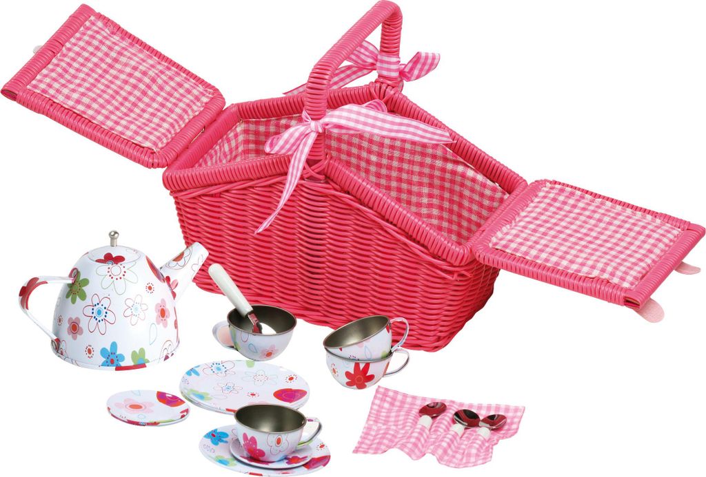 Kosz piknikowy w kolorowe kwiaty Zdjęcie produktu 