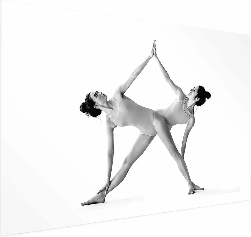 Poster Yoga 90x60 cm Professionale Senza Cornice Margine Bianco