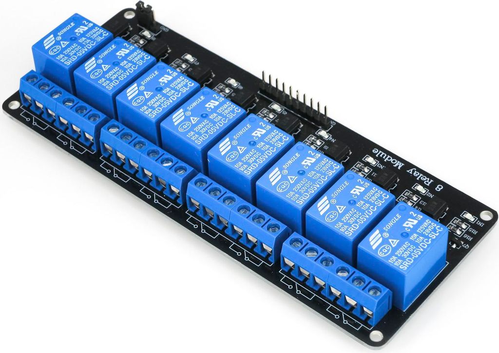 HIMALAYA 5V/220V 8 Channel Optocouplers Relay Compatible with Arduino
