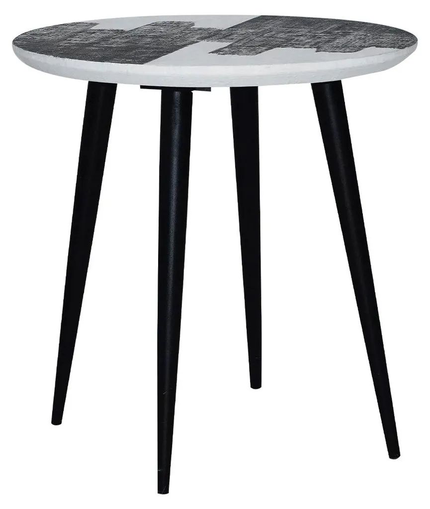 SIGNATURE - Bout de Canapé H52 cm Abstract - Table d'Appoint Design Chic