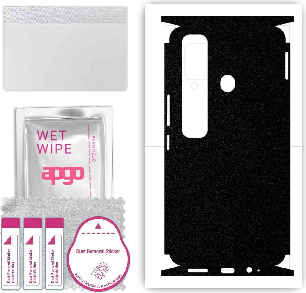 apgo Rückseite + Seiten Schutzfolie, Skin, kompatibel mit Tecno Spark 7 Pro, Hinten Displayschutzfolie aus Vinylfolie, kratzfest, einfache Montage...