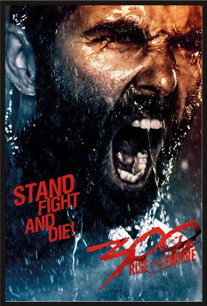 Affiche 300 Rise of an Empire avec cadre Shinsuke incassable en acrylique