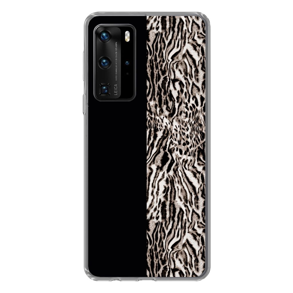 MuchoWow Handyhülle Schutzhülle Hülle für Huawei P40 Pro Tierdruck - Design - Tiere Silikon Softcase Handy Hülle - Schutz