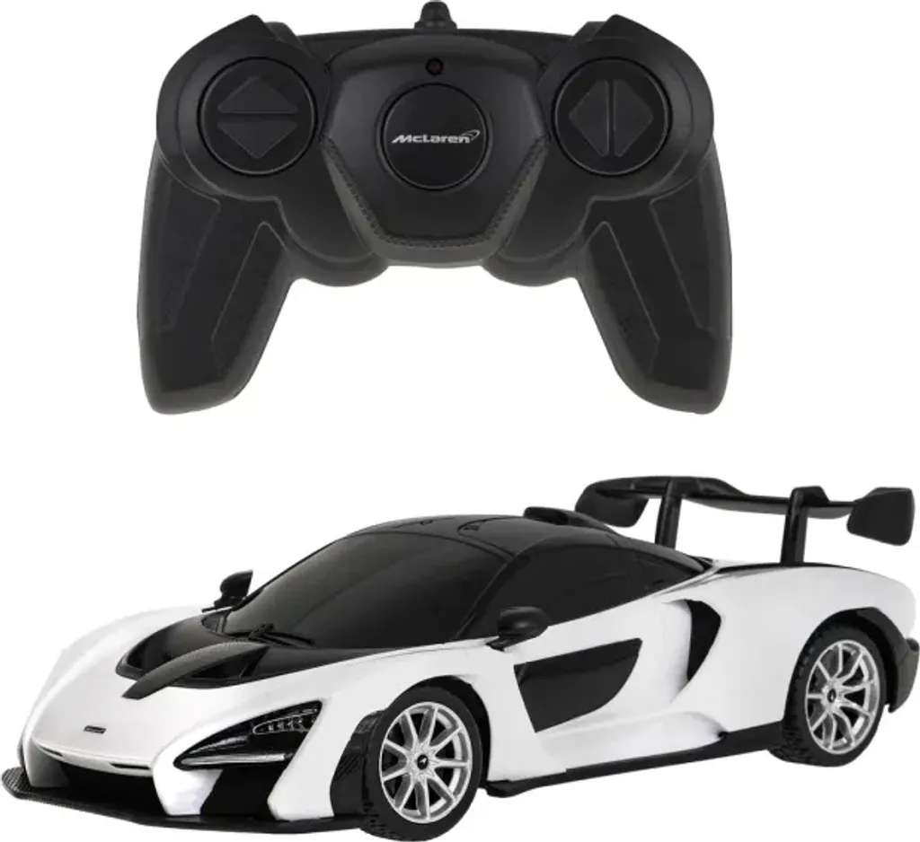 McLaren Senna télécommandée 1:24 RASTAR - Modèle réduit blanc haute fidélité