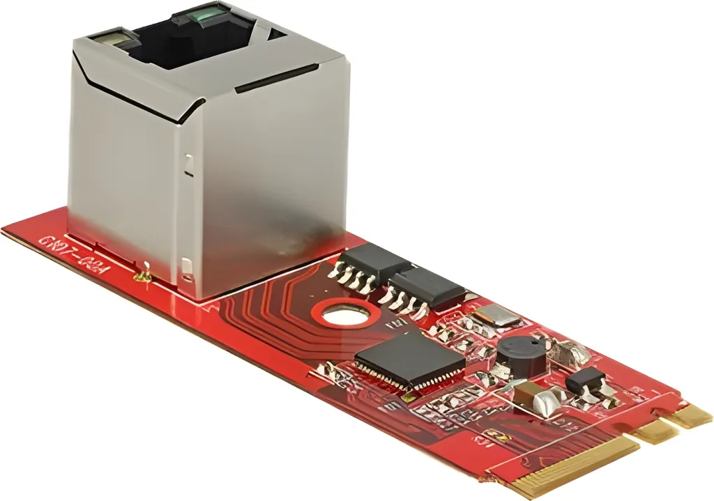 Delock 62949 Adattatore LAN Gigabit M.2 Key A+E - Connessione Verticale Ethernet
