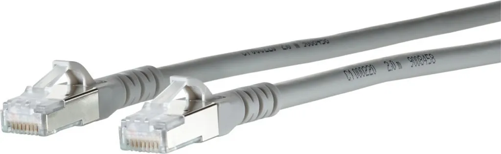 Câble Réseau 40m S/FTP Cat6a METZ CONNECT Gris Blindage Intégral