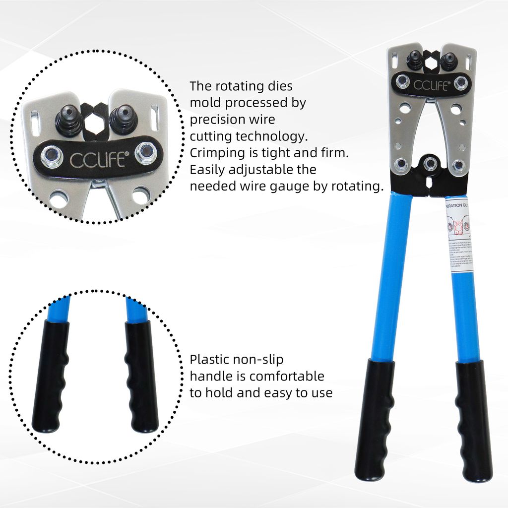 Zange Crimpzange Quetschzange 6-50 mm² für