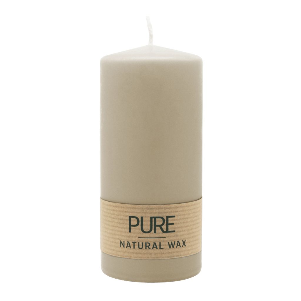 100% PURE, NATURAL WAX, Stumpenkerze, Sahara, WENZEL, Produktbild 