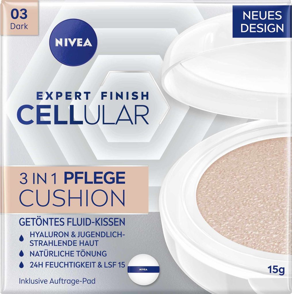 NIVEA Cellular 3-in-1 Anti-Falten Cushion Cream 03, 15 g Produktbild 