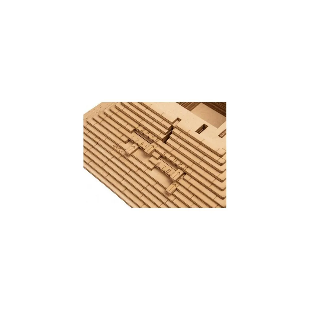 Jeu de logique Pyramide EscapeWelt en bois - Cadeau original 3D - 6