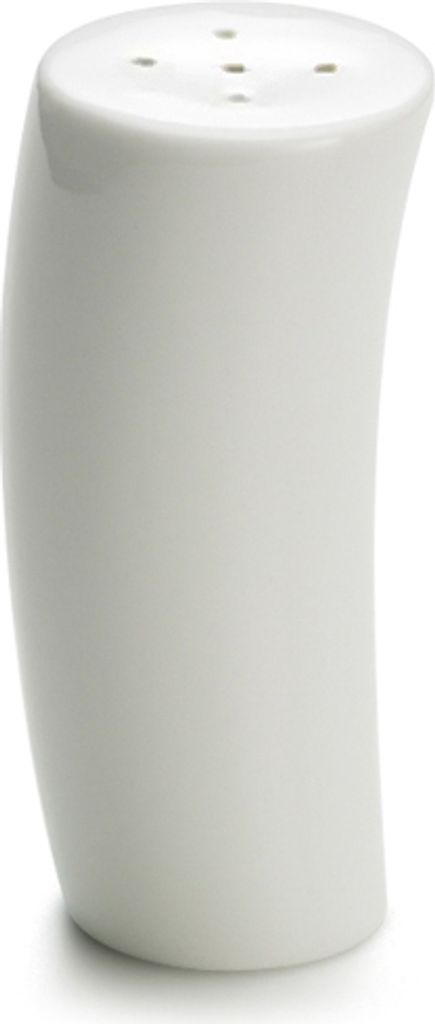Maxwell & Williams Sway Pfefferstreuer, Pfeffer Streuer, Porzellan, Weiß, 10 cm, JX31321