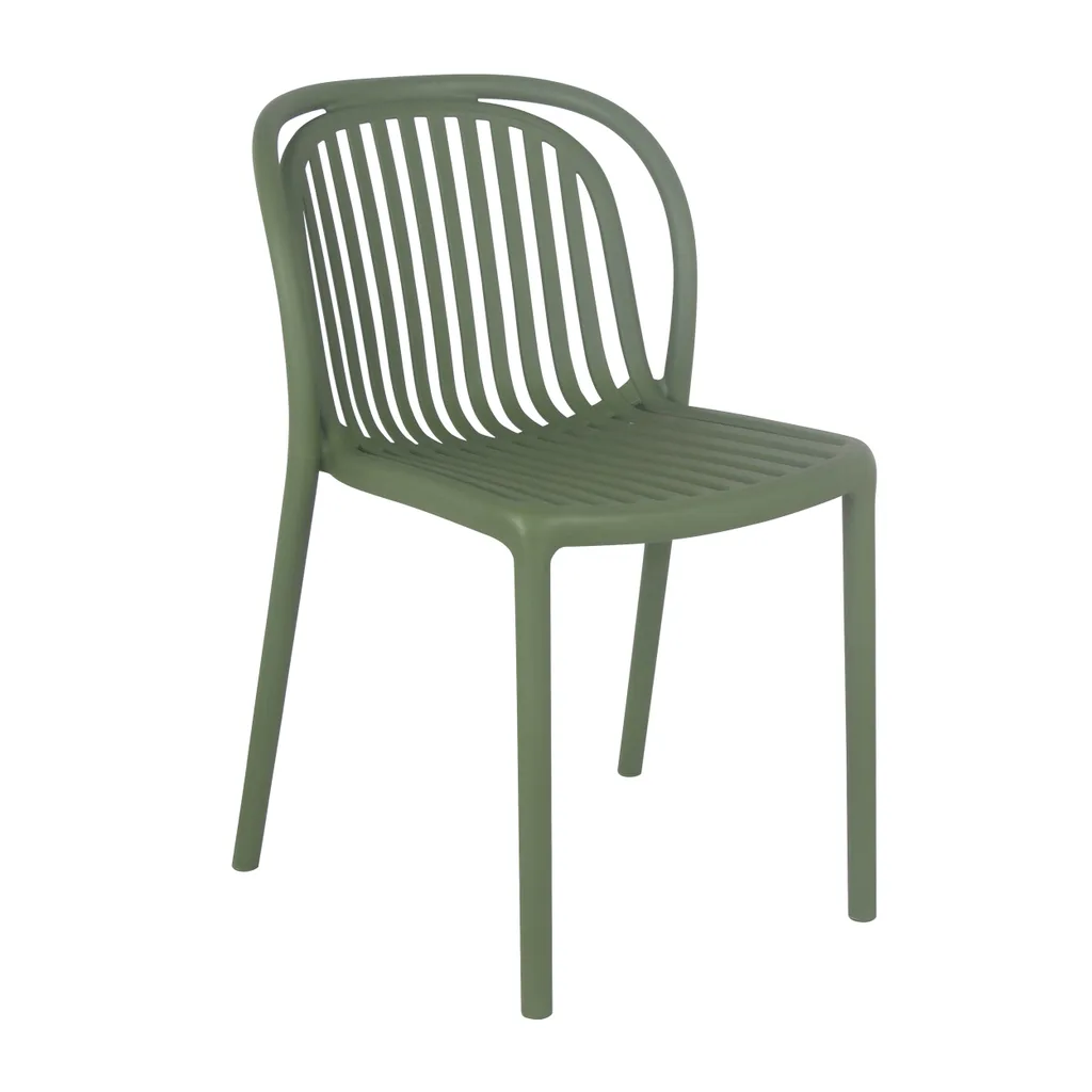 Chaise de terrasse vert olive Oviala Copenhague - Design Scandinave Pro