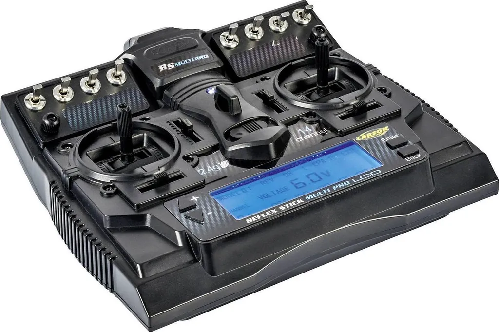 Radiocommande 14 voies Carson Reflex Stick Multi Pro pour Camion et Bateau