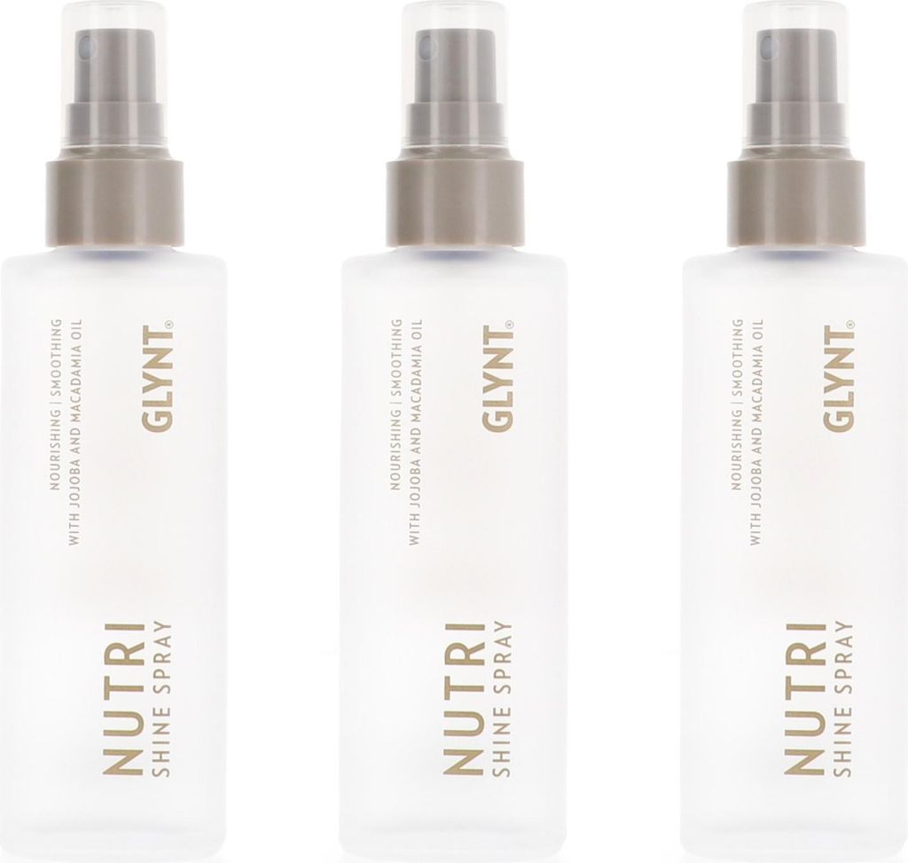 Glynt Nutri Shine Spray 3 x 100 ml Haaröl mit Jojoba & Produktbild 
