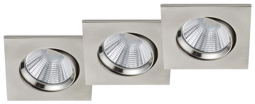 Trio Leuchten LED Einbauleuchten Pamir 3er-Set 650410307, Produktbild 