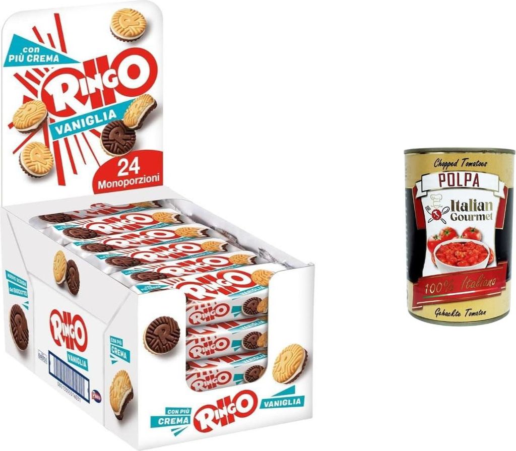Ringo Vanille Doppelkeks Snack 24 x 55 g einzeln verpackt Produktbild 