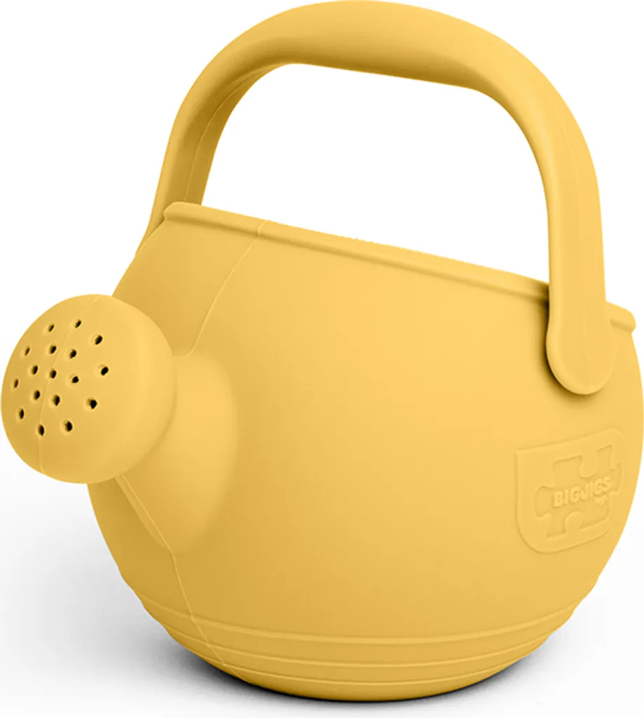 Arrosoir pour enfant en silicone souple Bigjigs Toys - Jaune Miel