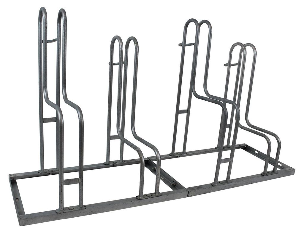 Fahrradständer für 4 Fahrräder höhenversetzt 140 x 75,5 cm Produktbild 