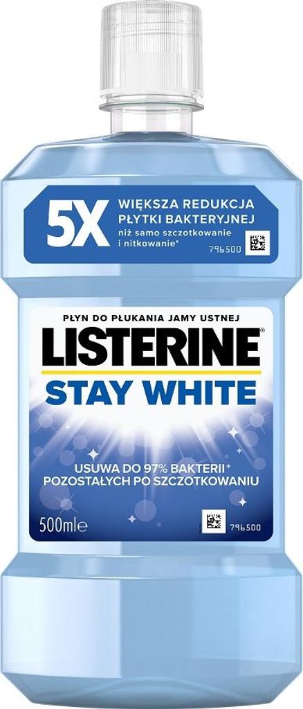 Listerine Stay White Płyn do płukania jamy ustnej, 500 ml