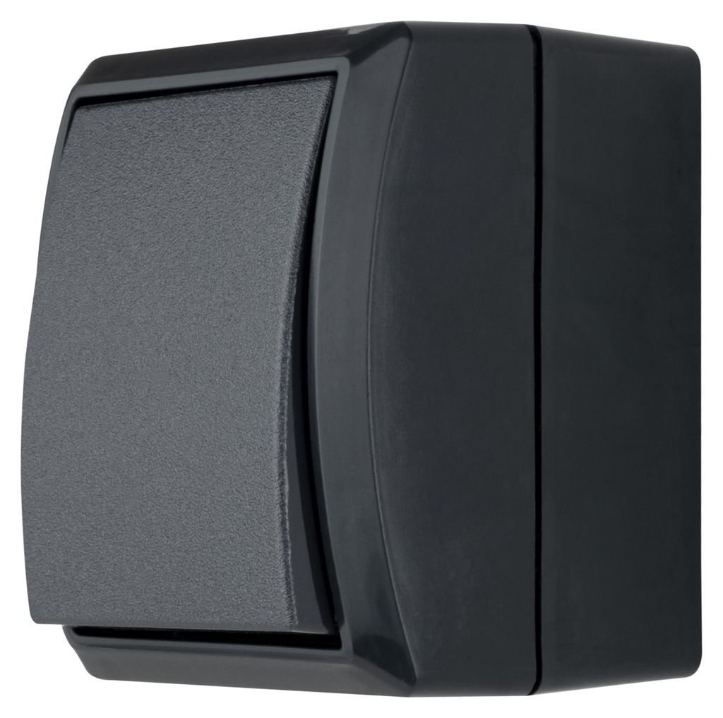 REV 0007301900 Interruttore a superficie IP44 nero Immagine del prodotto 